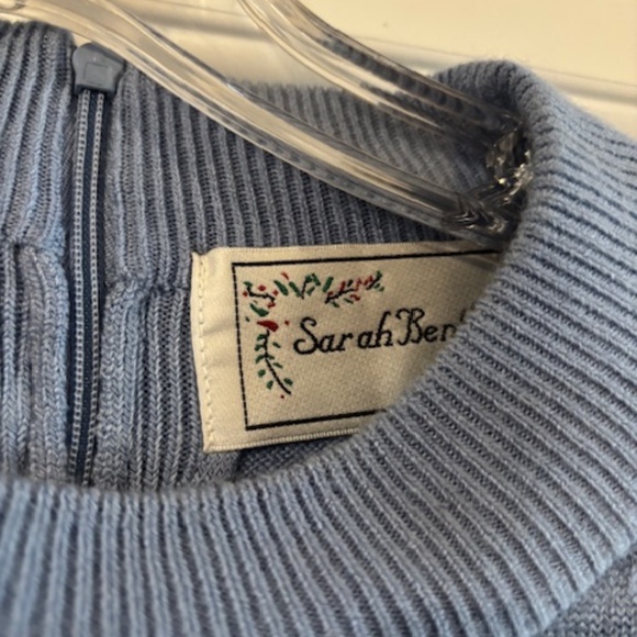 Sarah Bentley Sweater- Powder Blue - Picture 3 of 4